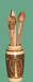ваза из липы(русское наборное дерево из ценных пород древесины: грезкий орех, бук, дуб и др, цветы-яблоня)
